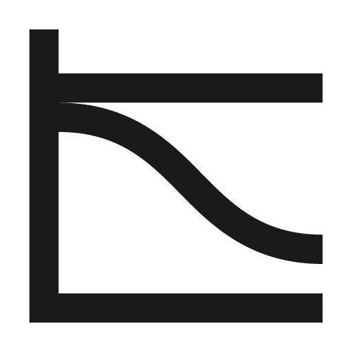 Chart sankey icon, solid style, from Material Design Icons