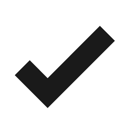 Check bold icon, bold style, from Material Design Icons