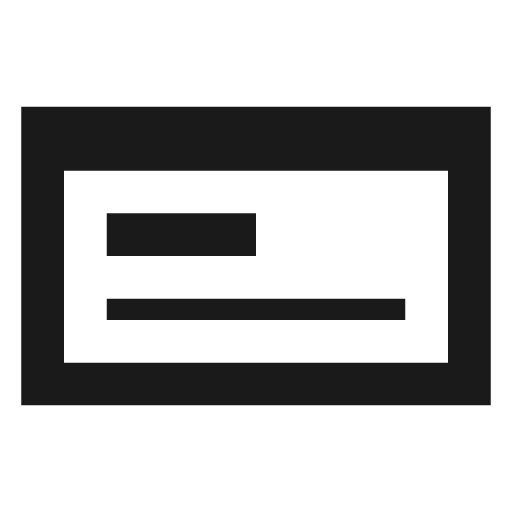 Checkbook icon, solid style, from Material Design Icons