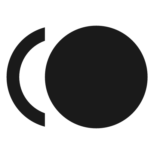 Circle multiple icon, solid style, from Material Design Icons