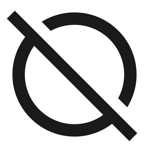 Circle off outline icon, outline style, from Material Design Icons