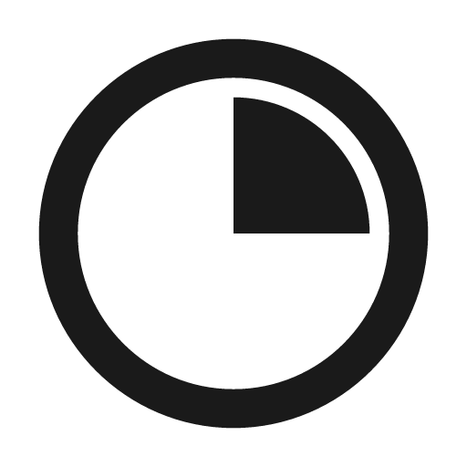 Circle slice 2 icon, solid style, from Material Design Icons