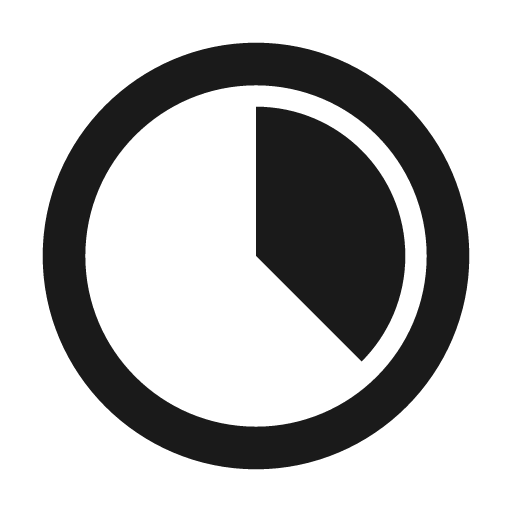 Circle slice 3 icon, solid style, from Material Design Icons
