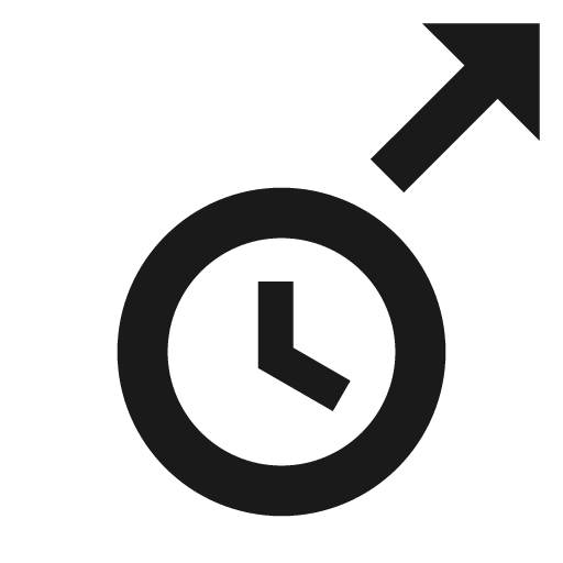 Clock out icon, solid style, from Material Design Icons