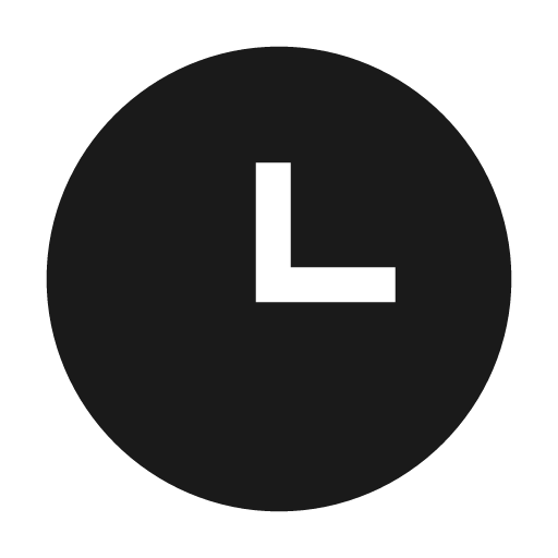 Clock time three icon, solid style, from Material Design Icons