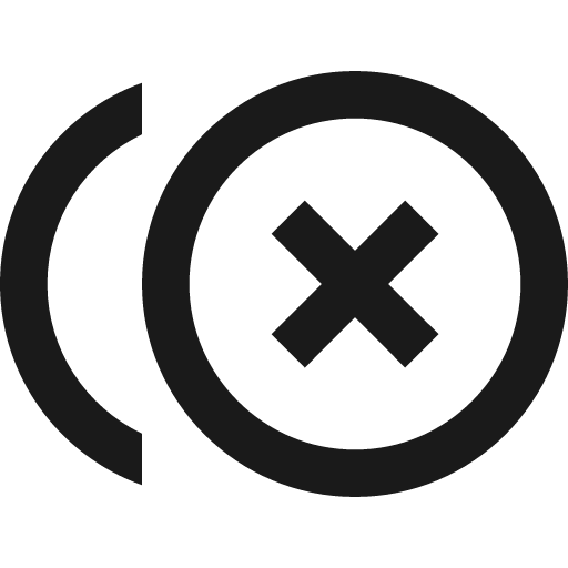 Close circle multiple outline icon, outline style, from Material Design Icons
