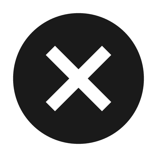 Close circle icon, solid style, from Material Design Icons