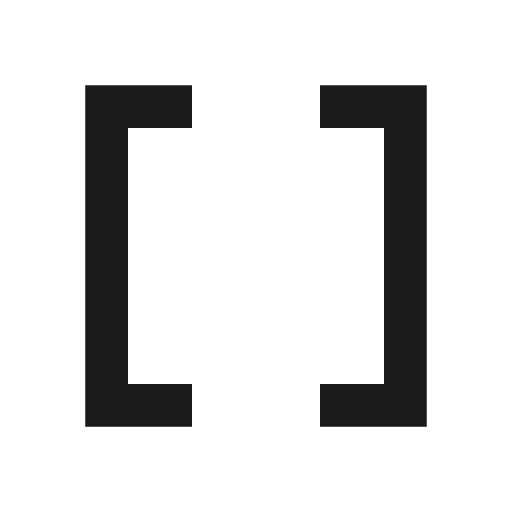 Code brackets icon, solid style, from Material Design Icons