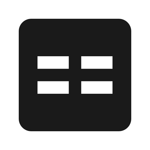 Code equal icon, solid style, from Material Design Icons