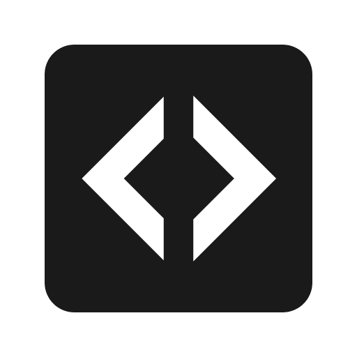Code not equal variant icon, solid style, from Material Design Icons