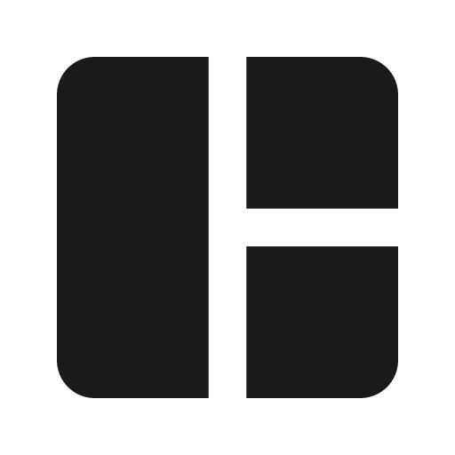 Collage icon, solid style, from Material Design Icons