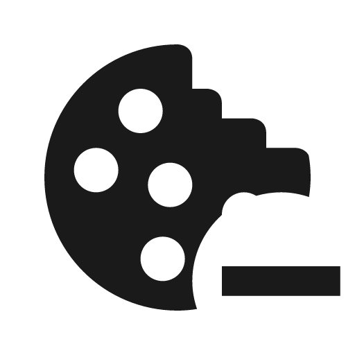 Cookie minus icon, solid style, from Material Design Icons