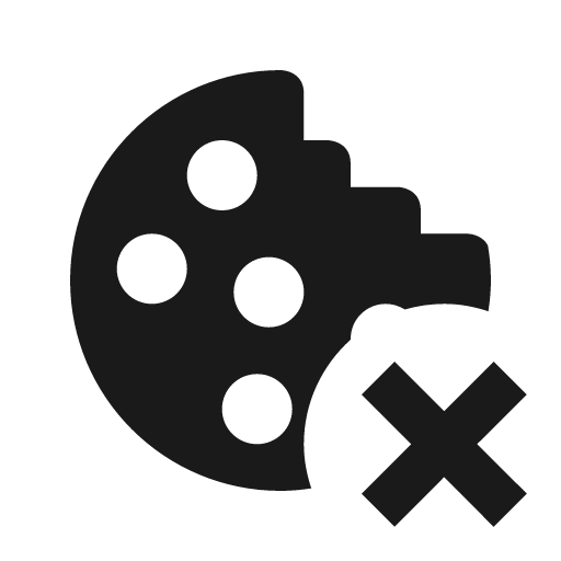 Cookie remove icon, solid style, from Material Design Icons