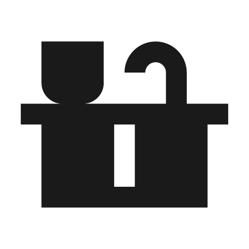 Countertop icon, solid style, from Material Design Icons