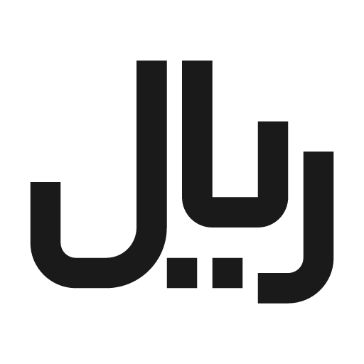 Currency rial icon, solid style, from Material Design Icons