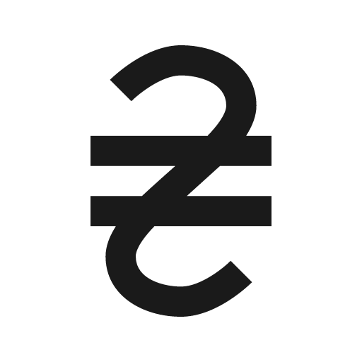 Currency uah icon, solid style, from Material Design Icons