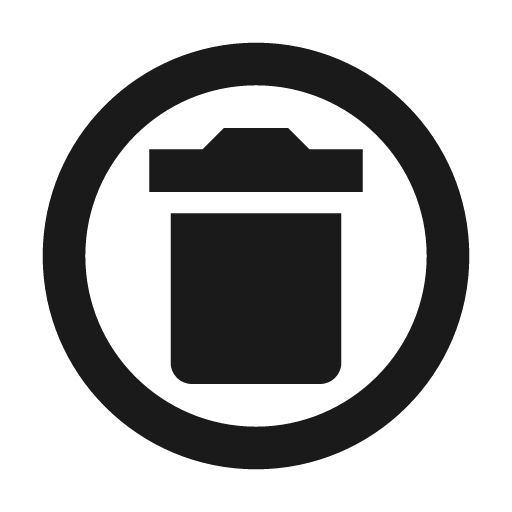 Delete circle outline icon, outline style, from Material Design Icons
