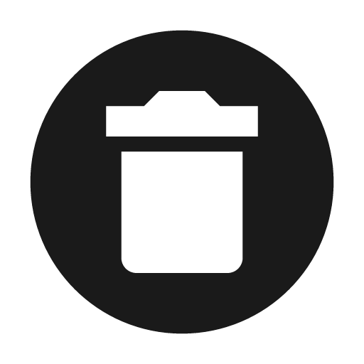 Delete circle icon, solid style, from Material Design Icons