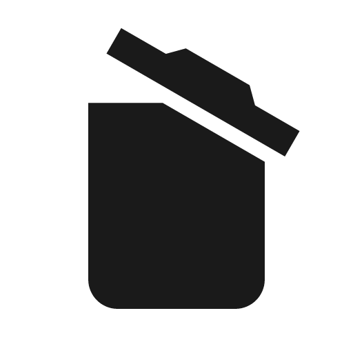 Delete empty icon, solid style, from Material Design Icons