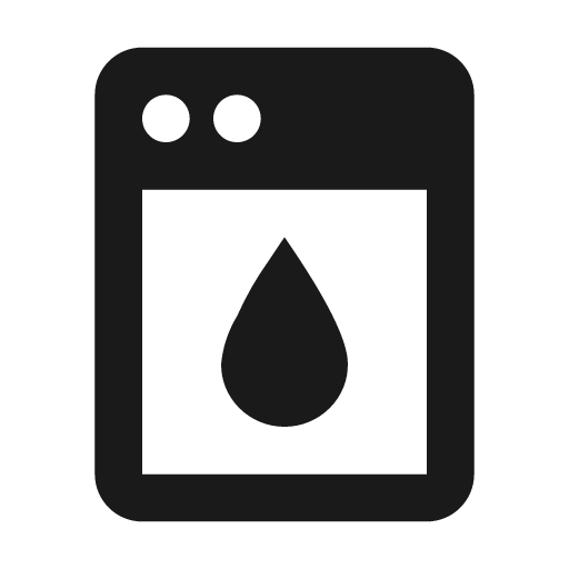 Dishwasher icon, solid style, from Material Design Icons