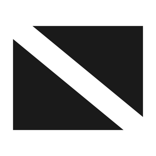 Diving scuba flag icon, solid style, from Material Design Icons