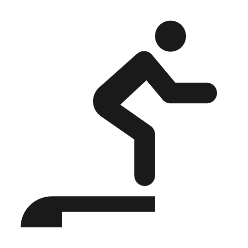 Diving icon, solid style, from Material Design Icons