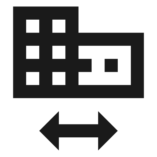 Domain switch icon, solid style, from Material Design Icons