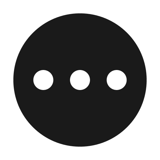Dots horizontal circle icon, solid style, from Material Design Icons
