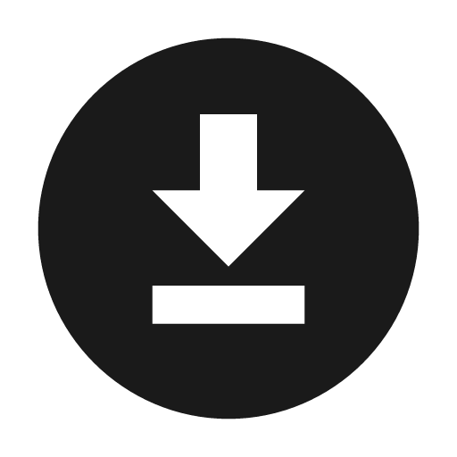 Download circle icon, solid style, from Material Design Icons