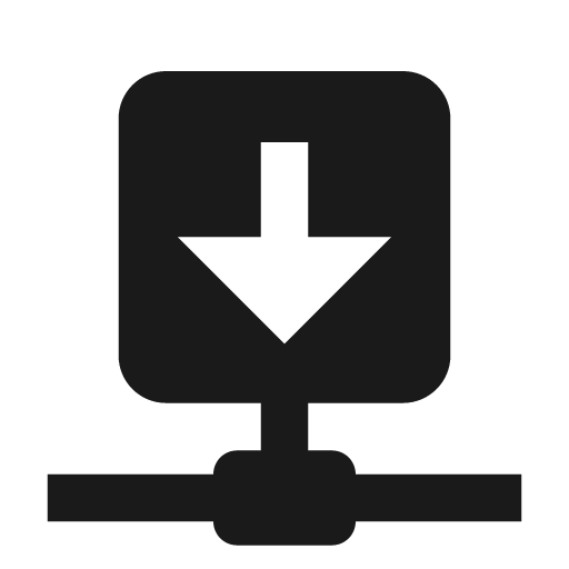 Download network icon, solid style, from Material Design Icons