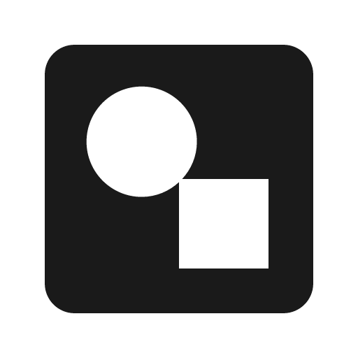Drawing box icon, solid style, from Material Design Icons
