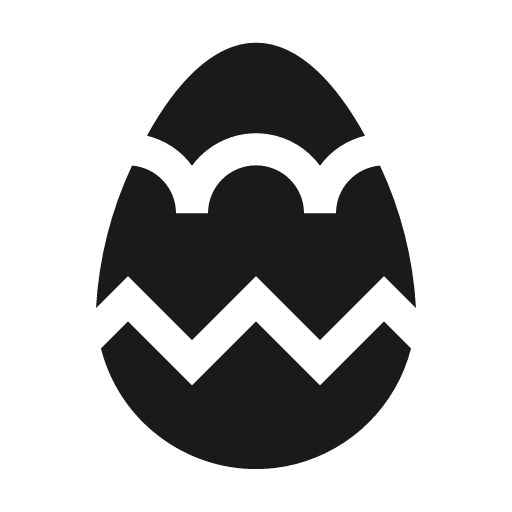 Egg easter icon, solid style, from Material Design Icons