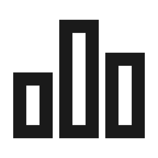 Equalizer outline icon, outline style, from Material Design Icons