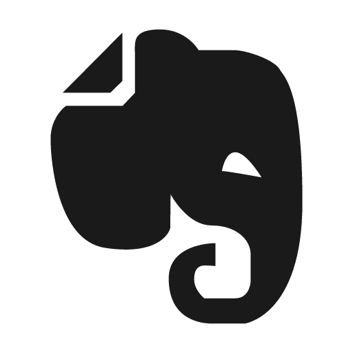 Evernote icon, solid style, from Material Design Icons