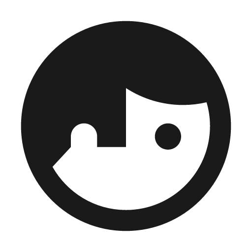 Face man profile icon, solid style, from Material Design Icons