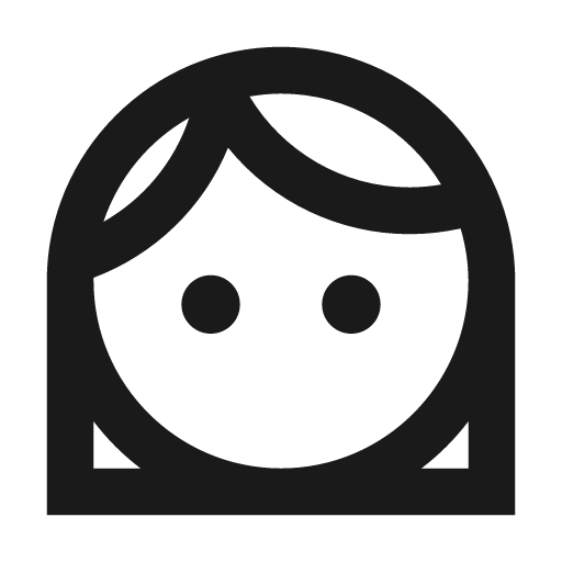 Face woman outline icon, outline style, from Material Design Icons