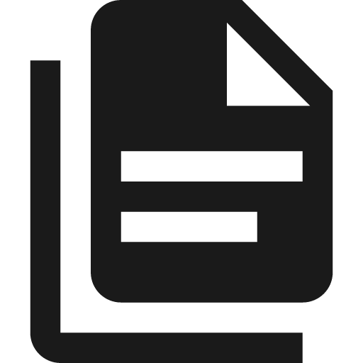 File document multiple icon, solid style, from Material Design Icons