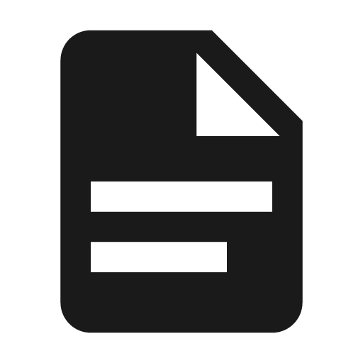 File document icon, solid style, from Material Design Icons