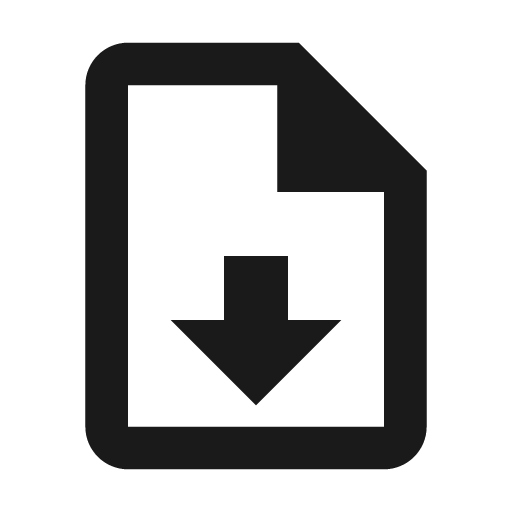 File download outline icon, outline style, from Material Design Icons