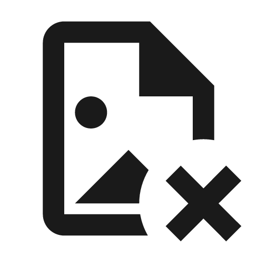 File image remove outline icon, outline style, from Material Design Icons