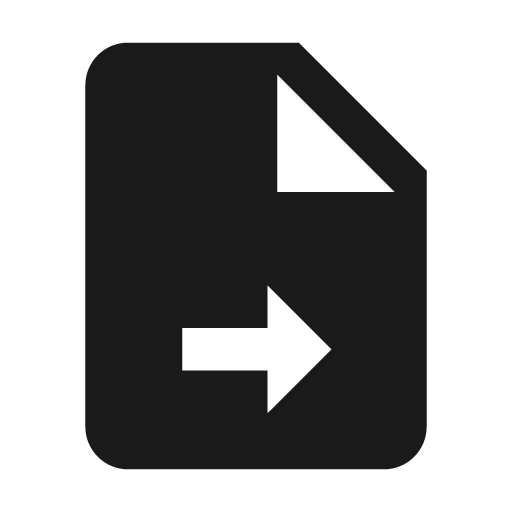 File send icon, solid style, from Material Design Icons