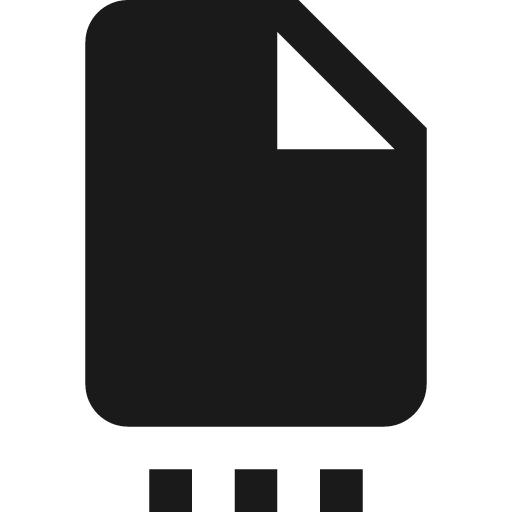 File settings icon, solid style, from Material Design Icons