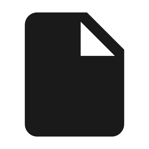 File icon, solid style, from Material Design Icons