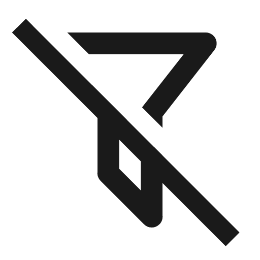 Filter off outline icon, outline style, from Material Design Icons