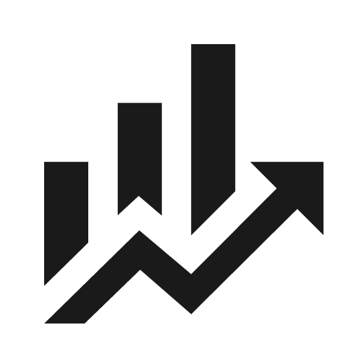 Finance icon, solid style, from Material Design Icons