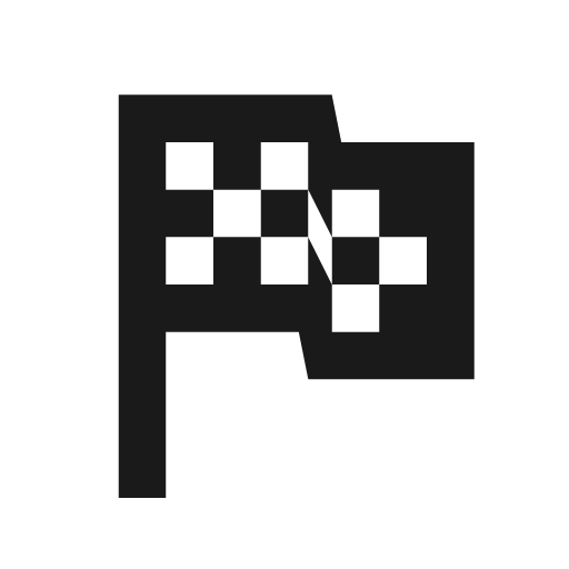 Flag checkered icon, solid style, from Material Design Icons