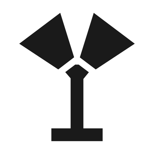 Floor lamp dual icon, solid style, from Material Design Icons