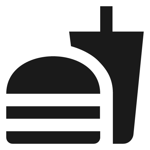 Food icon, solid style, from Material Design Icons