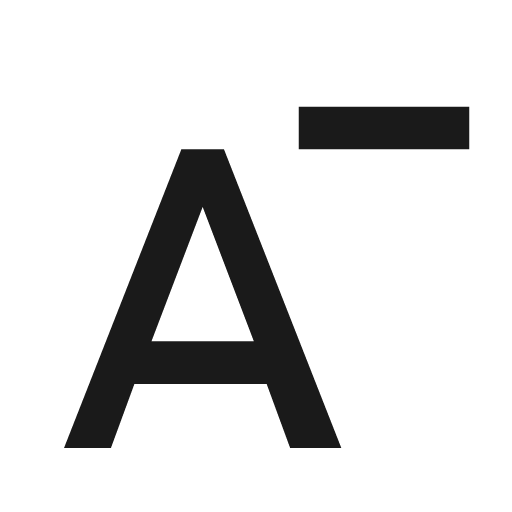 Format annotation minus icon, solid style, from Material Design Icons