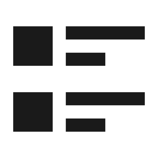 Format list text icon, solid style, from Material Design Icons